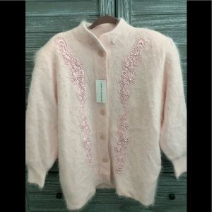 Lee Sands Angora Sweater/Coat, NWT. FINAL PRICE DROP!!!!!!  This is a steal!!!!!